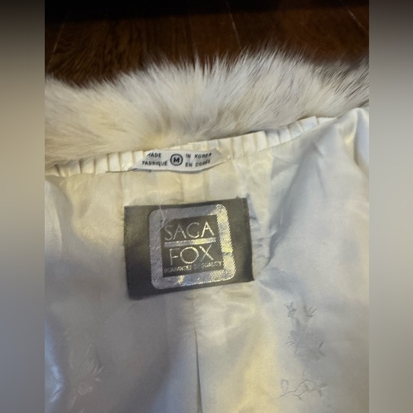 SOLD!!!!!Genuine Saga blue Fox fur Luxurious Fur Coat - Picture 9 of 16